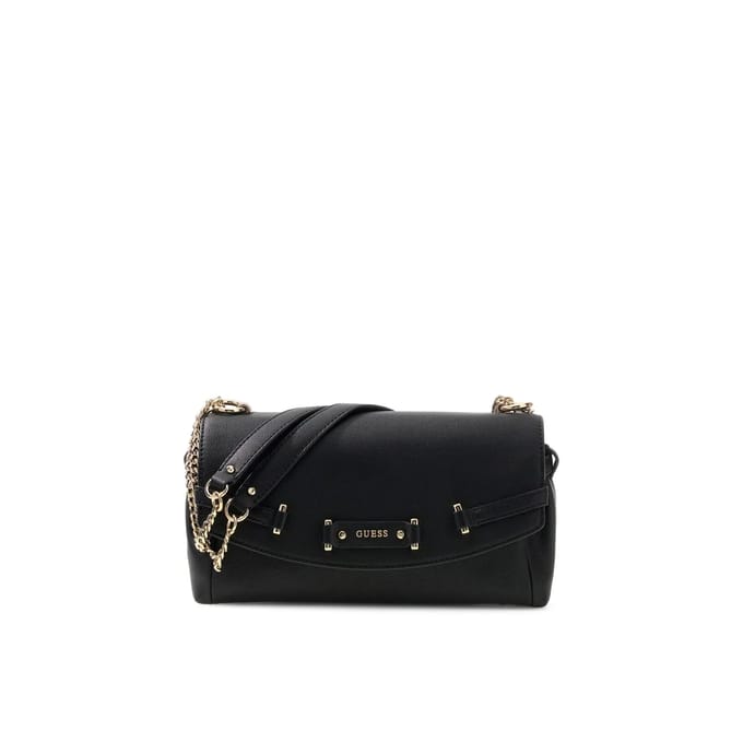 GUESS schoudertas Dorothy Convertible Xbody Flap Black zwart