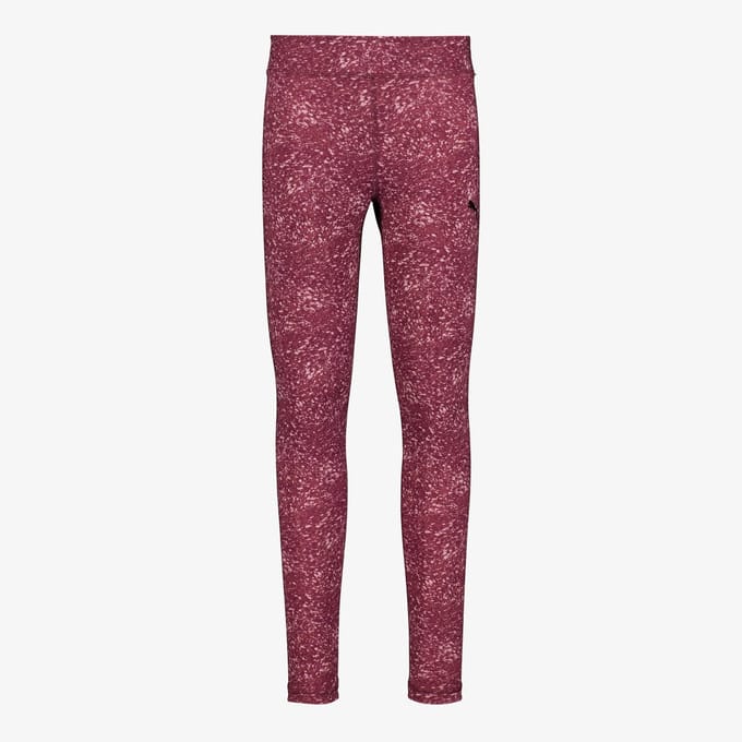 Puma TAD Ess AOP meisjes sportlegging roze - Maat 140/146