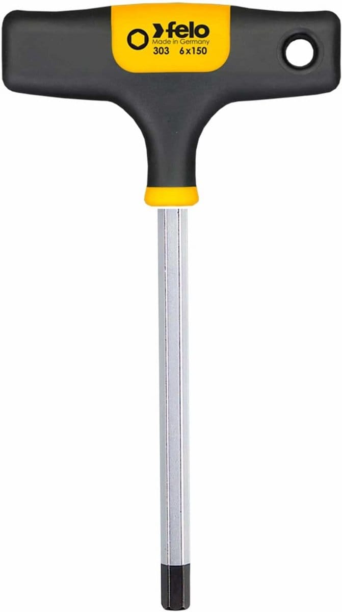 Set van 3 T-Greep Schroevendraaiers met Ergonomische Handgreep Lengte 150mm