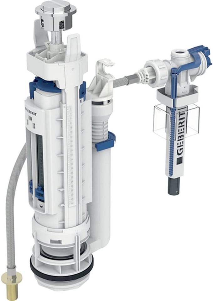Geberit bodemventiel universeel type 290-383 duoblok gr/spoeling
