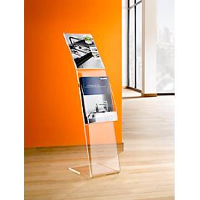 Infostandaard - acryl - B 215 x D 300 x H 910 mm - glashelder