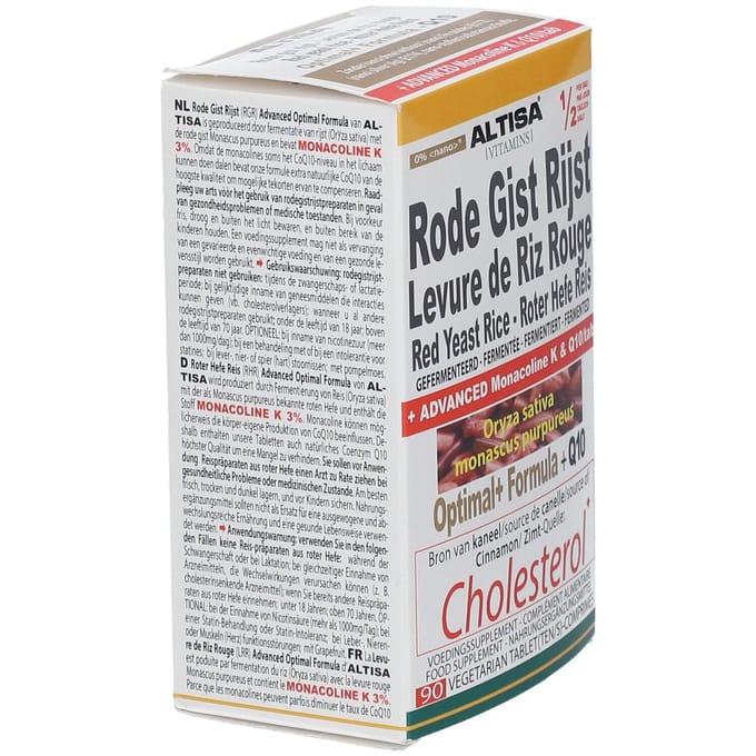Altisa Rode Gist Rijst Optimal Formula 90 Tabletten