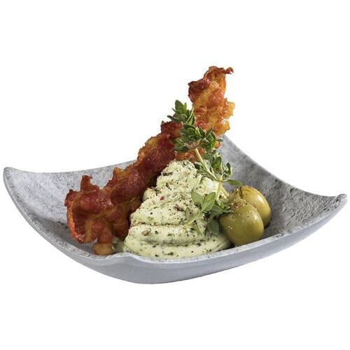GGM Gastro (24 Stück) Dipschälchen - ELEMENT - Melamin - 40ml - Grau