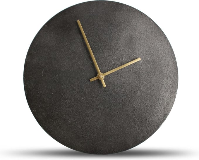 Salt&Pepper - Tafelklok - 20cm - zwart - Zone