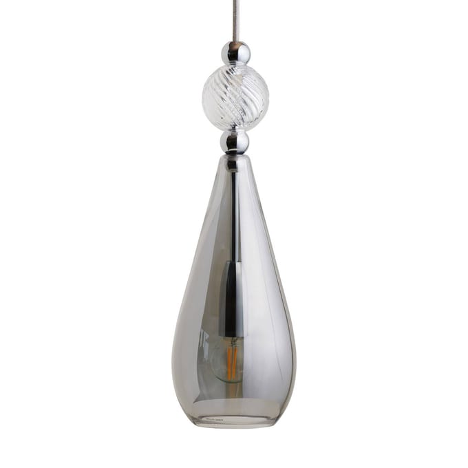 EBB & FLOW Smykke M zilver rookgrijs crystal swirl