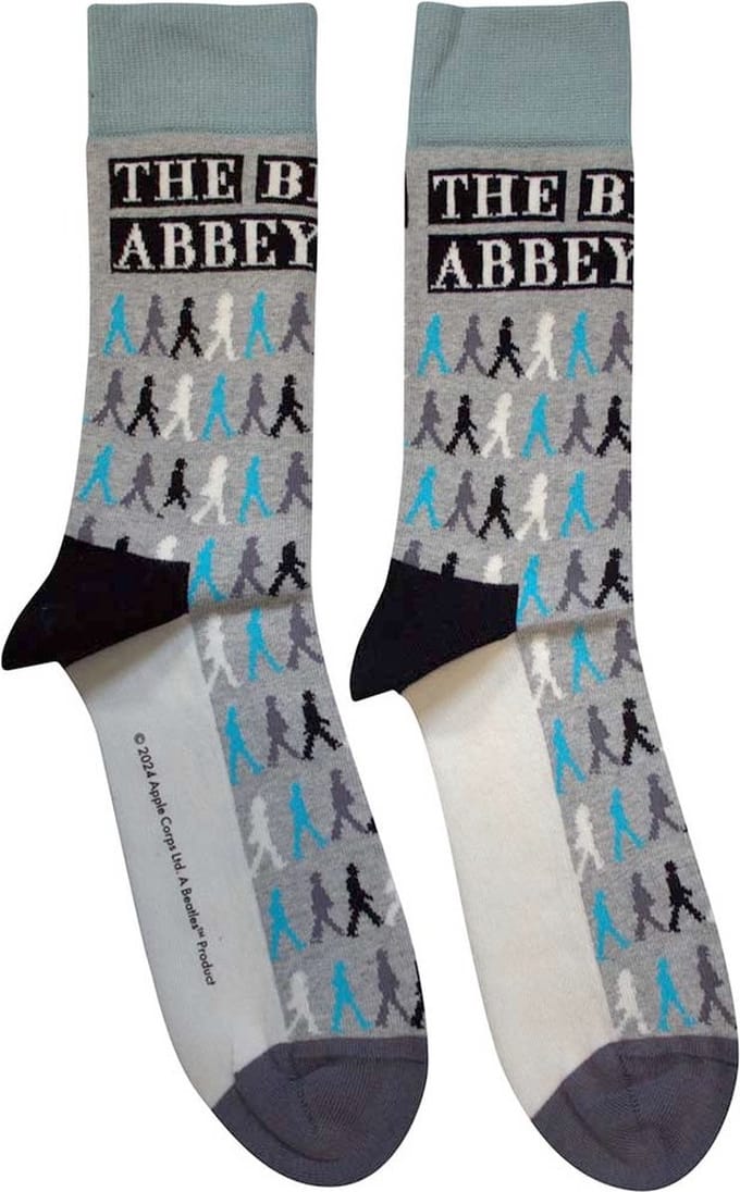 The Beatles - Abbey Road Colours Crossing Repeat Sokken - Grijs