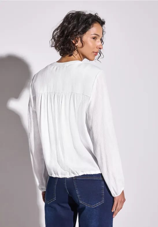 Gerimpelde blouse met rimpels