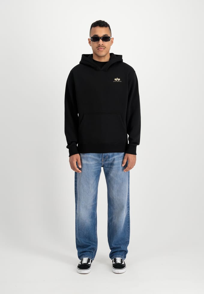 Hoodie met klein logo Alpha Industries Basic TPU