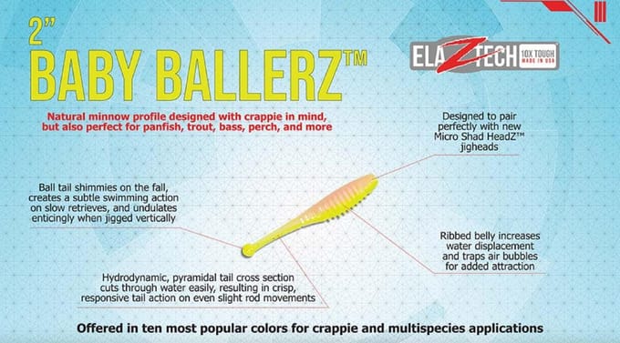 Zman Zacht kunstaas Baby BallerZ 2 Inch 8/Pack Glow Chartreuse (6582) white