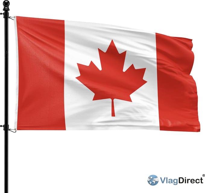 VlagDirect - Canadese vlag - Canada vlag - 90 x 150 cm.