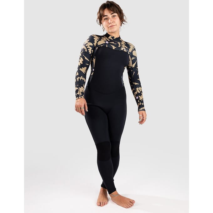 Roxy 4/3 Swell Natural Back Zip Primaloft Wetsuit zwart