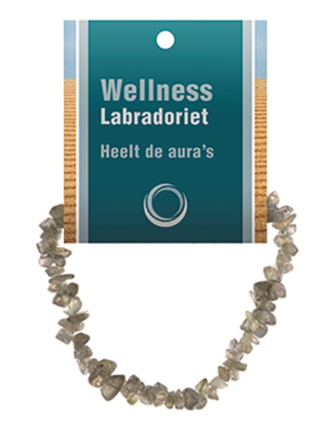 Labradoriet splitarmband + kaart