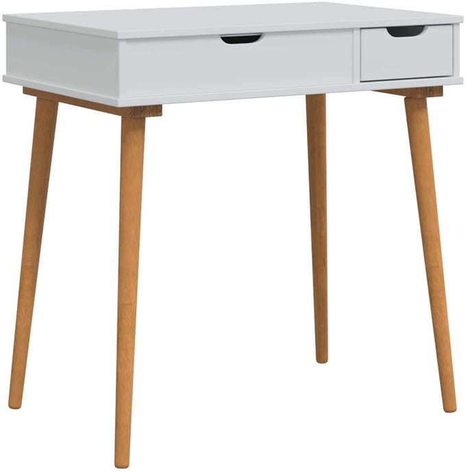 vidaXL - Kaptafel - FAUSKE - Wit - 76 - x - 50 - x - 78 - cm