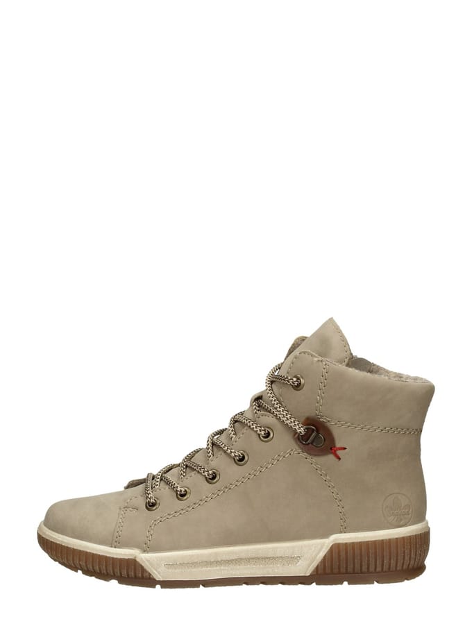 Rieker dames veterboot - Beige - Maat 42