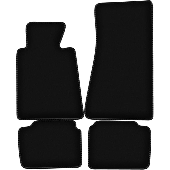 BASIC zwarte veloursmatten voor: BMW 5 E34 sedan, stationwagen, Touring (1988-1994)