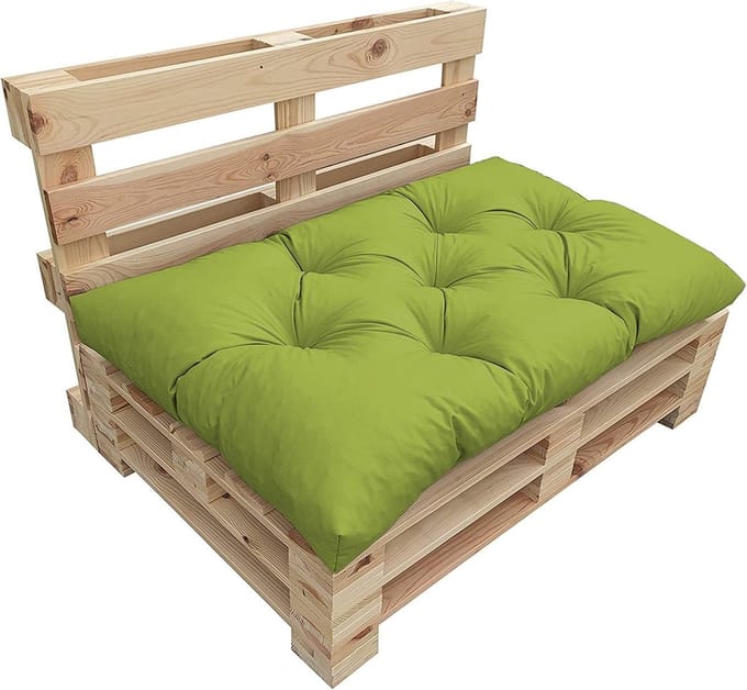 Palletkussen - Tuinkussen - Buiten Zitten - Waterdicht - 120 x 80 cm - Groen