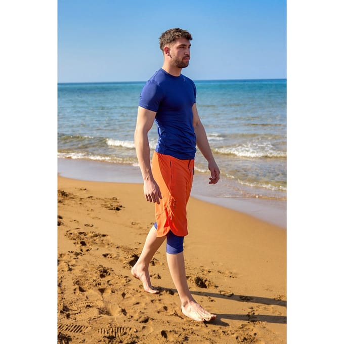Marina Orange Modest zwemshort voor heren