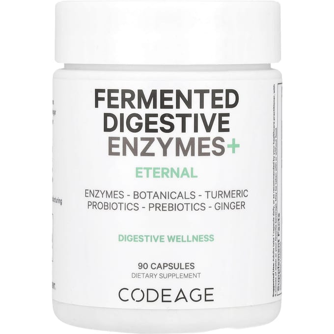 Codeage, Enzyme Digestive Fermentée+, 90 Capsules
