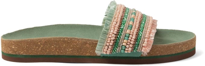 Lazamani - Florita Dames Slippers Sage - Maat 41