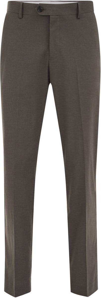 WE Fashion Heren regular fit pantalon van linnenmix