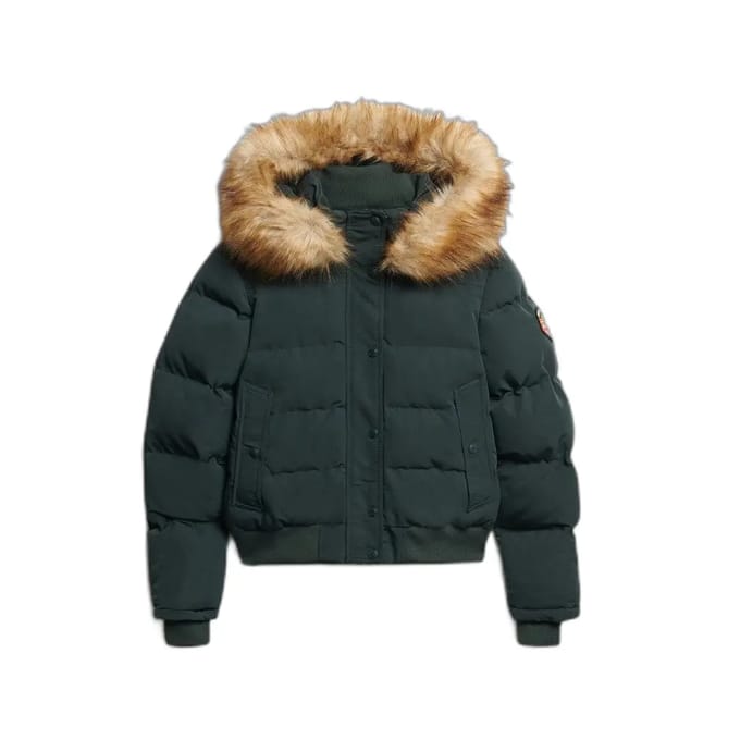 Superdry - Everest Bomber Jas met Slanke Pasvorm - Dames - Gewatteerde jassen