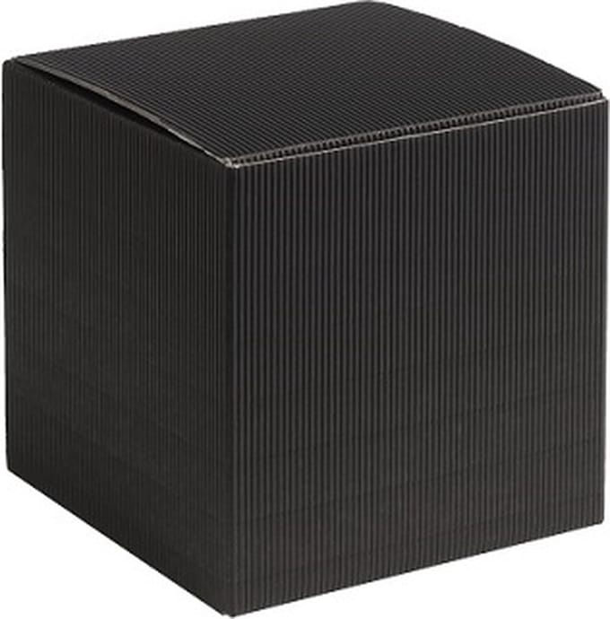 Cadeauverpakking vierkant-kubus karton 9x9x9cm ZWART (100 stuks)