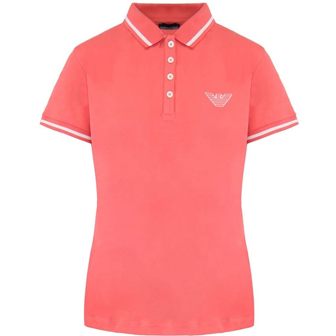 Emporio Armani Heren Perzik Poloshirt