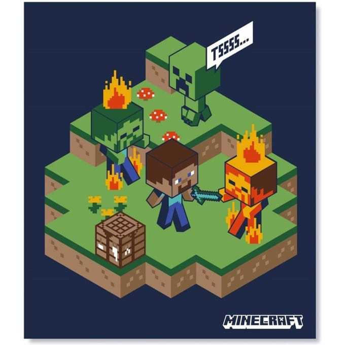 Minecraft Fleeceplaid Blaze - 110 x 140 cm - Polyester