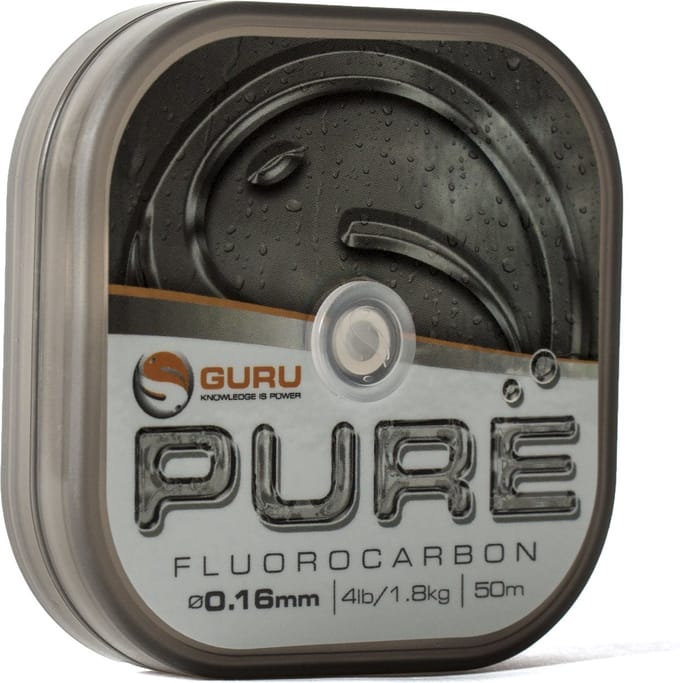 Guru Pure Fluorocarbon - 0.16mm - 50m - Transparant