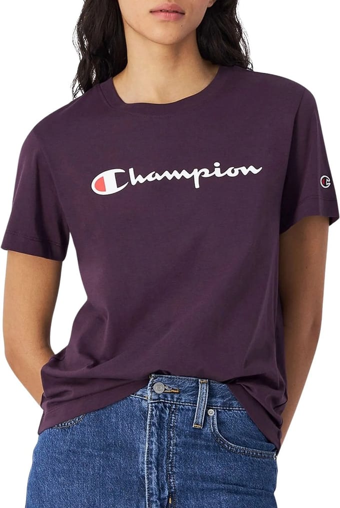 Champion Big Logo Jersey Shirt Dames - Maat M