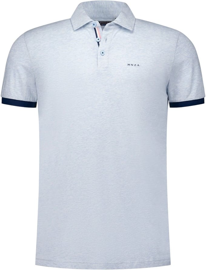 NZA Polo Briggs Pastel Blauw - Maat M - Heren