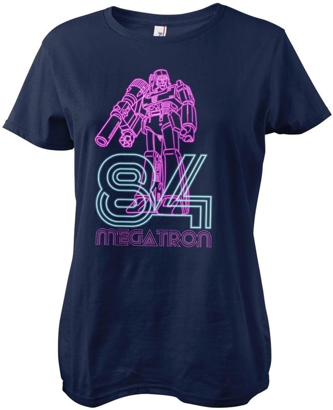 Transformers Megatron 84 Neon Girly Tee dames-T-shirt marineblauw