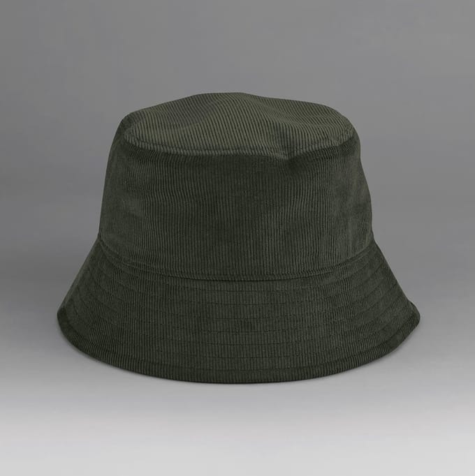 Bucket Hat/Bob van Ribstof/fluweel, Forest Green/Groen, maat L/XL
