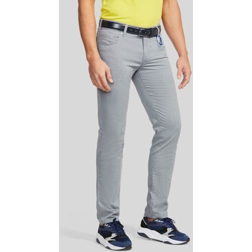 Meyer Broek M5 Slim Subtle Cotton Stretch Two-Tone Look Grijs / male