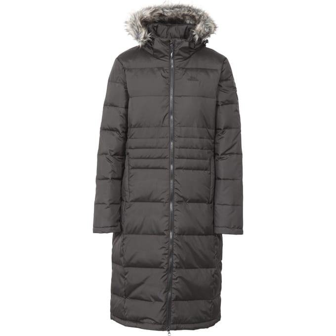 Trespass - Dames Phyllis Dons Parka-Jas (Zwart)