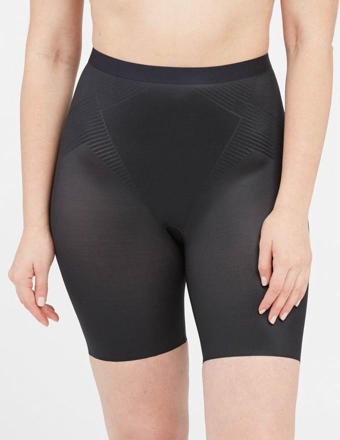 SPANXshape™ Invisible Mid-Thigh Short - Kleur Very Black - Maat 2X