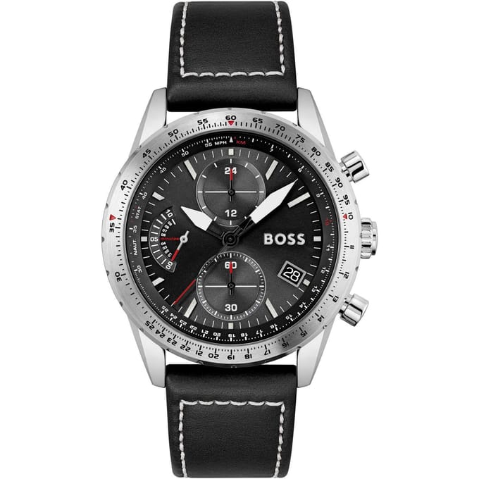 Hugo Boss 1513853 Pilot Herenhorloge 44 gray