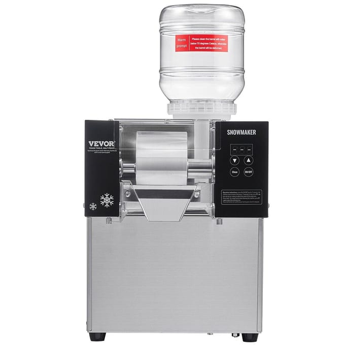Machine à glace pilée Snowflake Commerciale 176LBS/24H Acier Inoxydable pour Glace