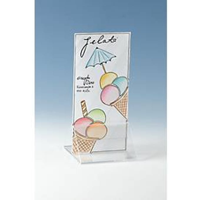 Tafelstandaard, glashelder acryl
