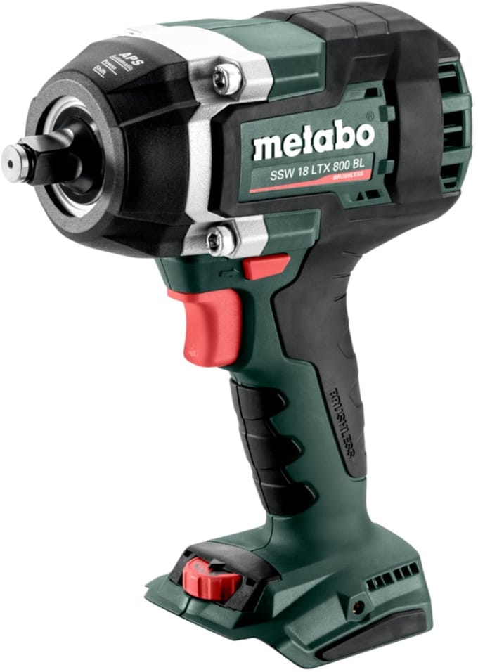 Metabo SSW 18 LTX 800 BL 602403850 Accu-slagmoersleutel 800 Nm  18 V Aantal meegeleverde accus: 0 Brushless, Zonder accu, Zonder lader