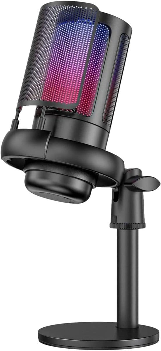 USB Microfoon - Streaming Microfoon - PC Gaming - Inclusief Ruisfilter - 480g Gewicht - Zwart