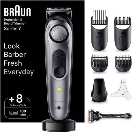 Braun Baardtrimmer Styler BT7420 Zwart / Spc Grijs