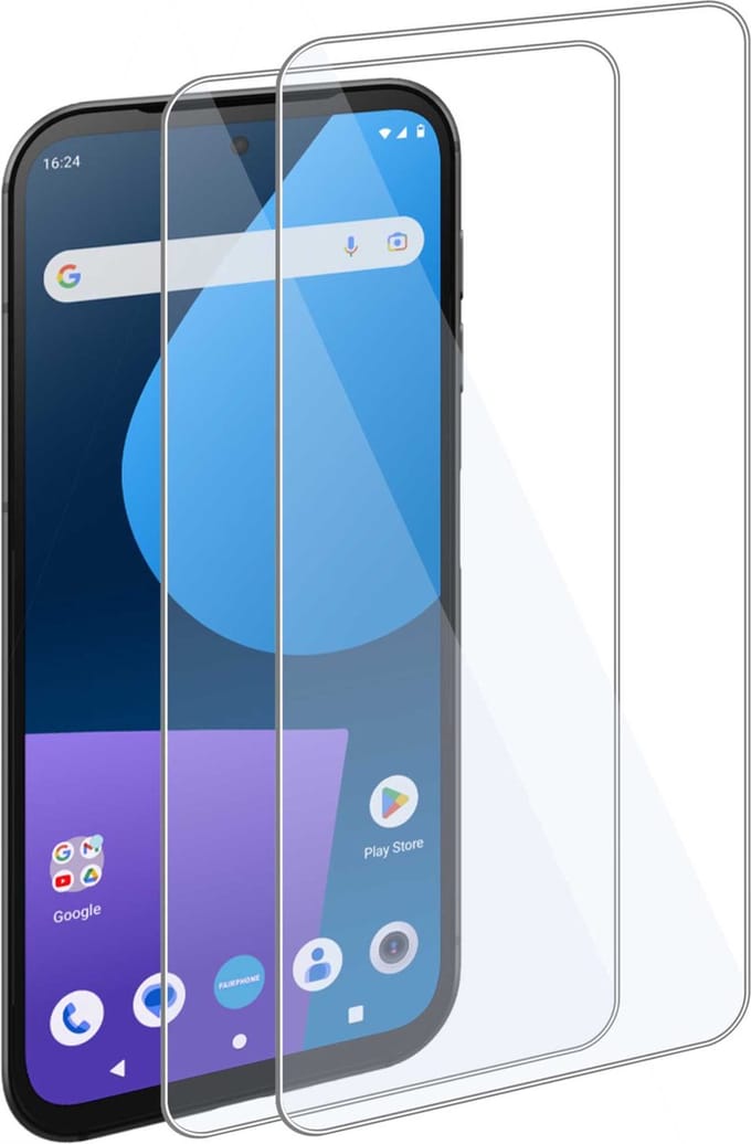 2x Geschikt voor Fairphone 5 Screenprotector - Beschermglas - GuardCover