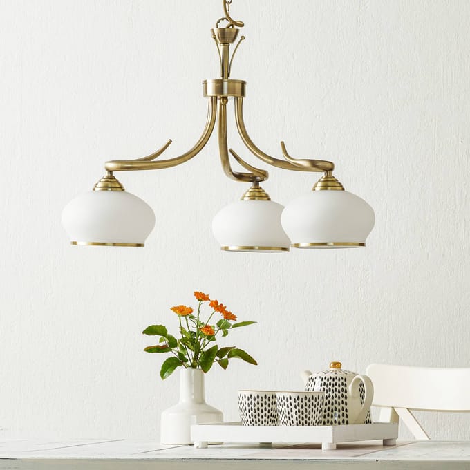 ORION Smaakvolle hanglamp Elvira, 3-lichts