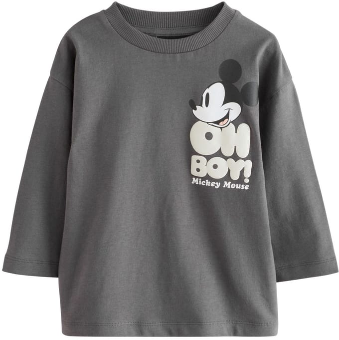 Next - Jongens - Mickey Mouse™ T-shirt met lange mouwen - Grijs
