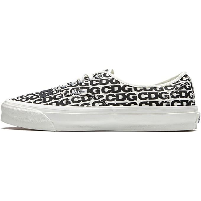 Vans Authentic Comme des Garcons Zwarte Hiel Tab (Gebogen Rubber) 38