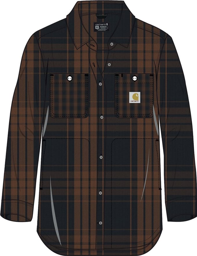 Carhartt Dames Loose Fit -twill geruit overhemd 107136