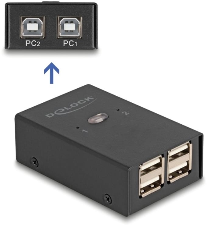 Delock USB 2.0 Switch 2 PC to 4 devices