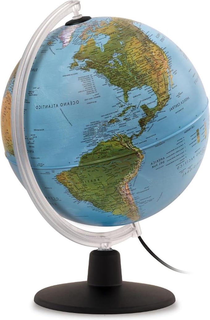 Verlichte Geografische Wereldbol - educatief speelgoed voor kinderen