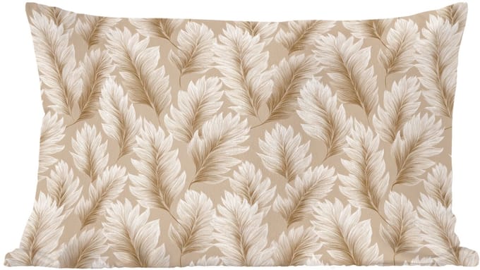 Sierkussens - Kussentjes Woonkamer - 60x40 cm - Botanisch - Patroon - Beige